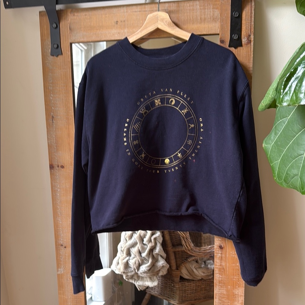 Greta Van Fleet Cropped Sweatshirt Size XL